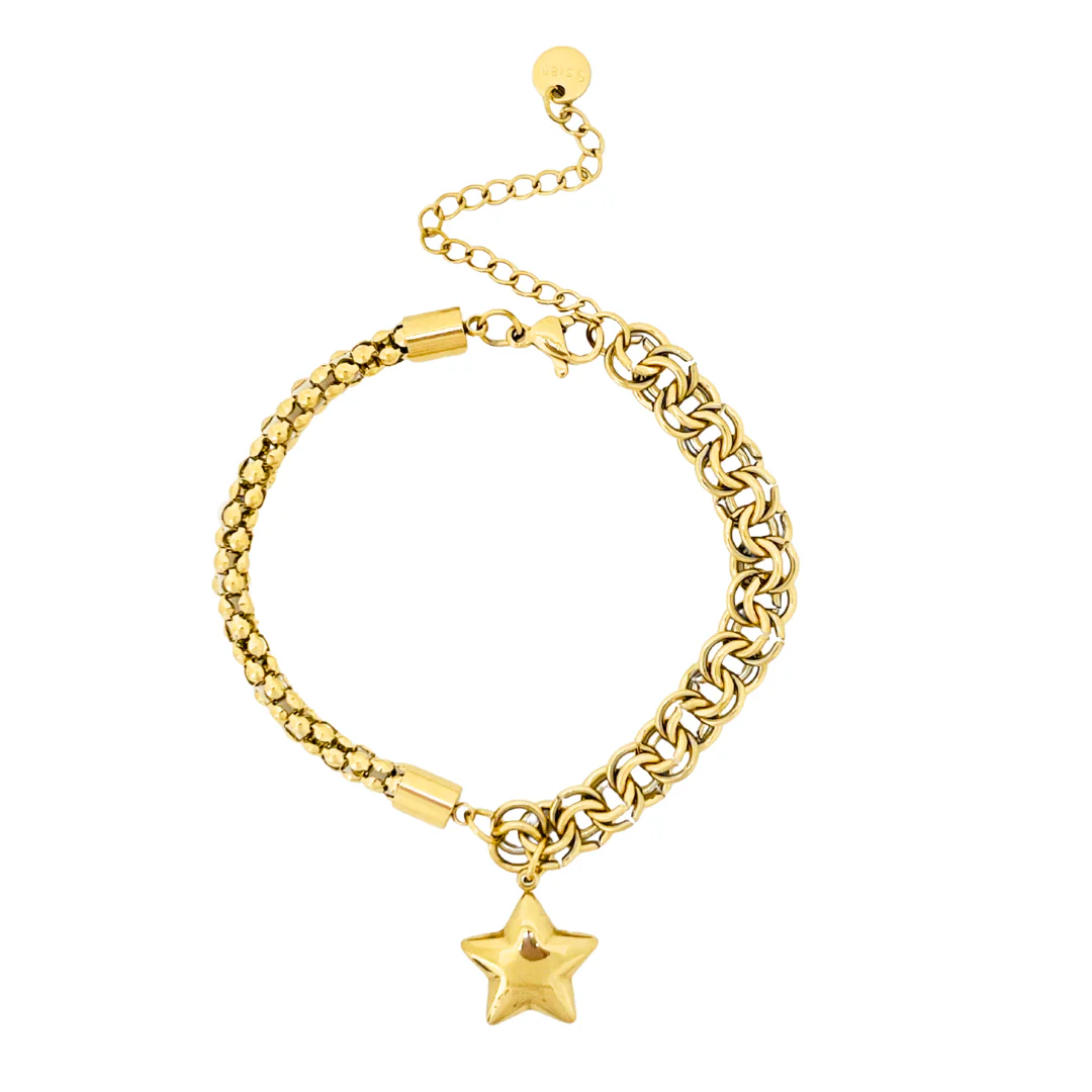 Star Charm Bracelet | Gold
