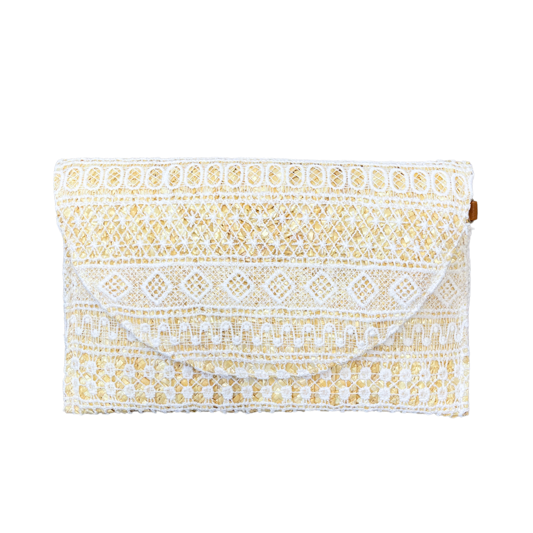 Cream envelope clutch bag sale
