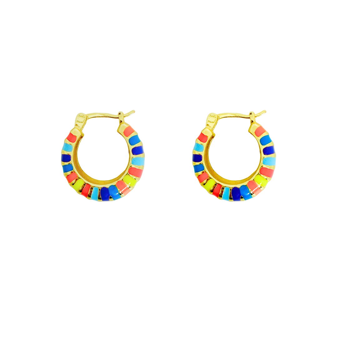 Boho Stripe Hoops | Brights