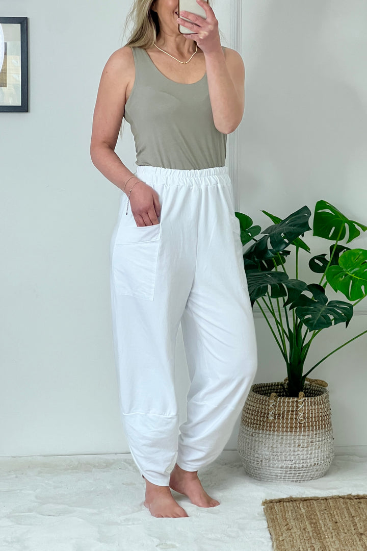 Gabriella Cotton Barrel Leg Joggers