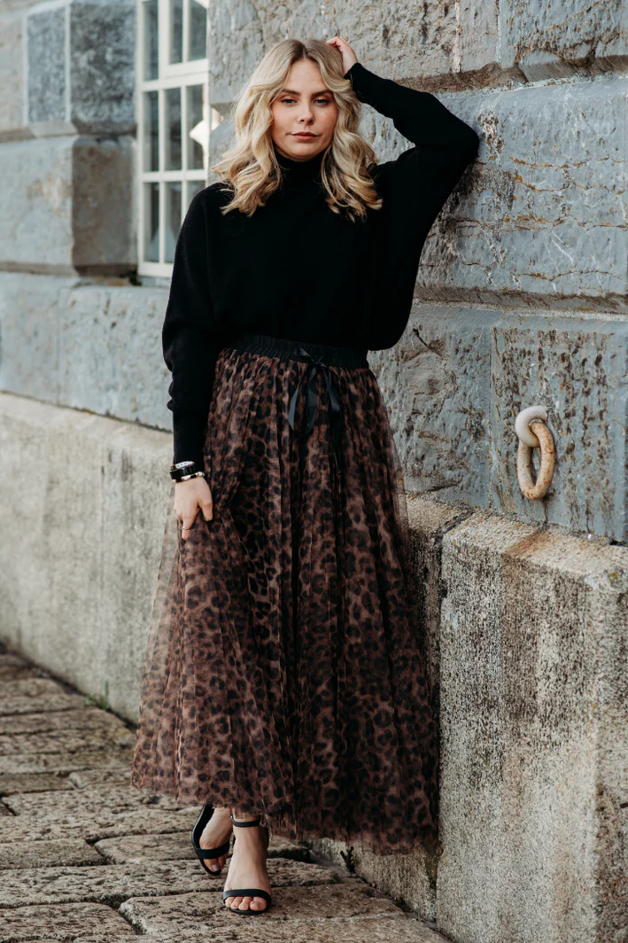 Grace Leopard Tulle Skirt | Original Leopard