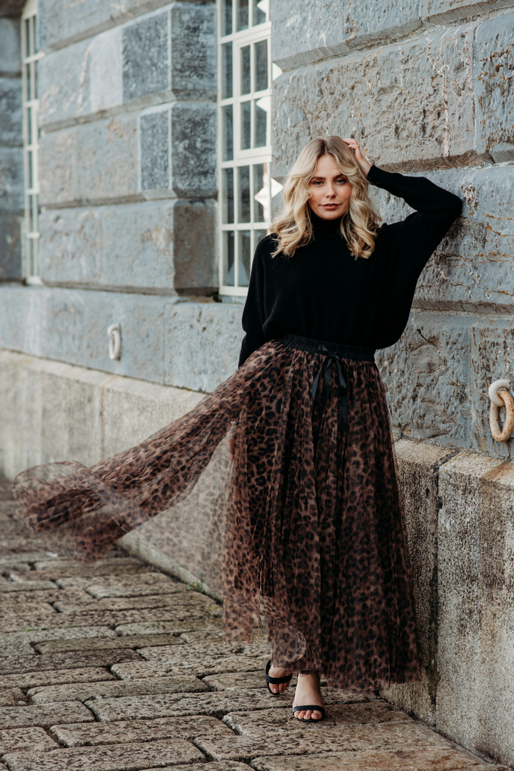 Grace Leopard Tulle Skirt | Original Leopard