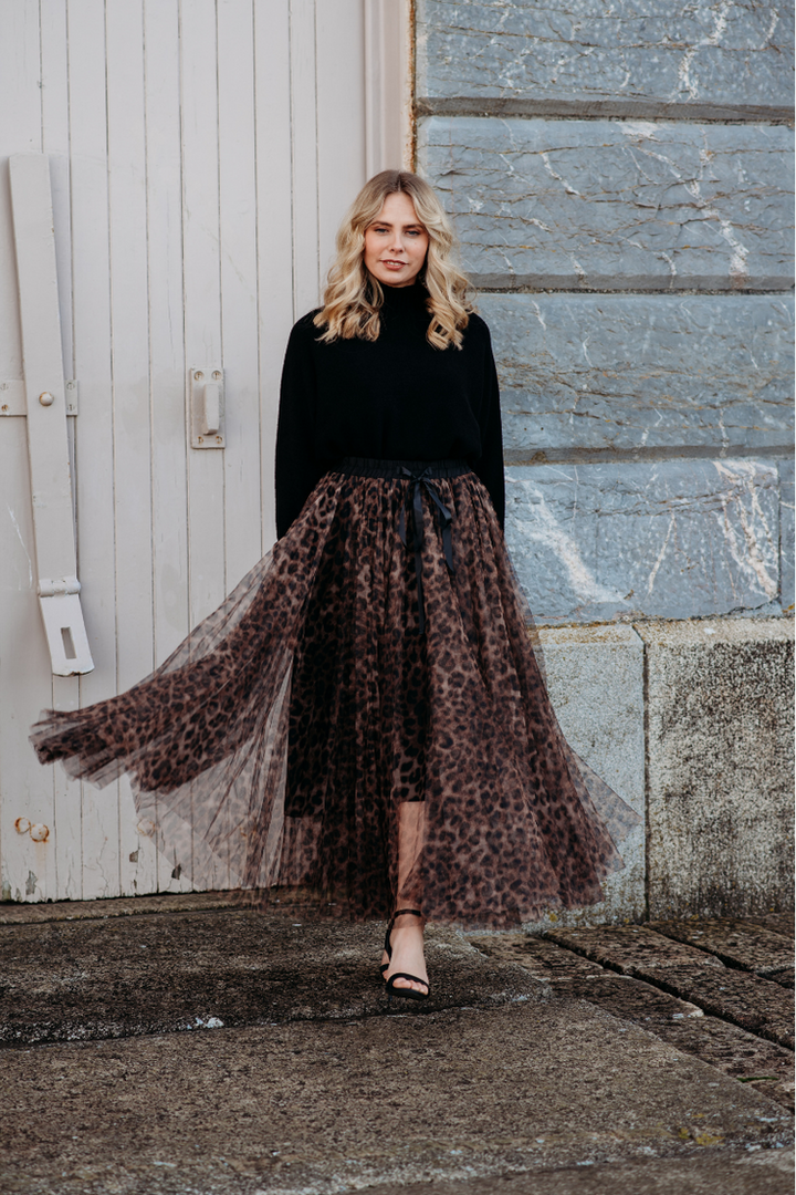 Grace Leopard Tulle Skirt | Original Leopard