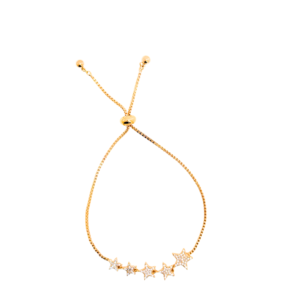 Shooting Star Diamonte Friendship Bracelet
