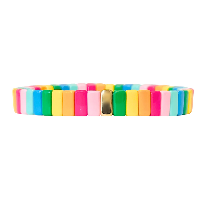 Boho Tile Enamel Bracelet | Brights