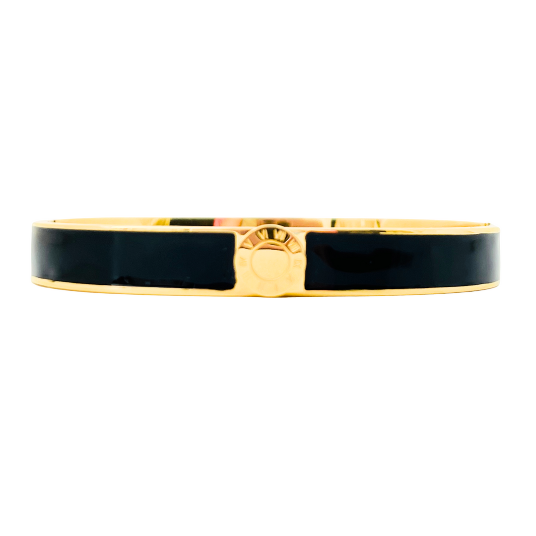 Rome Enamel Oval Hinged Bangle | Colours To Choose!