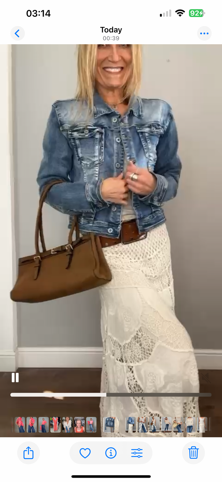Denim Angel Wing Jacket