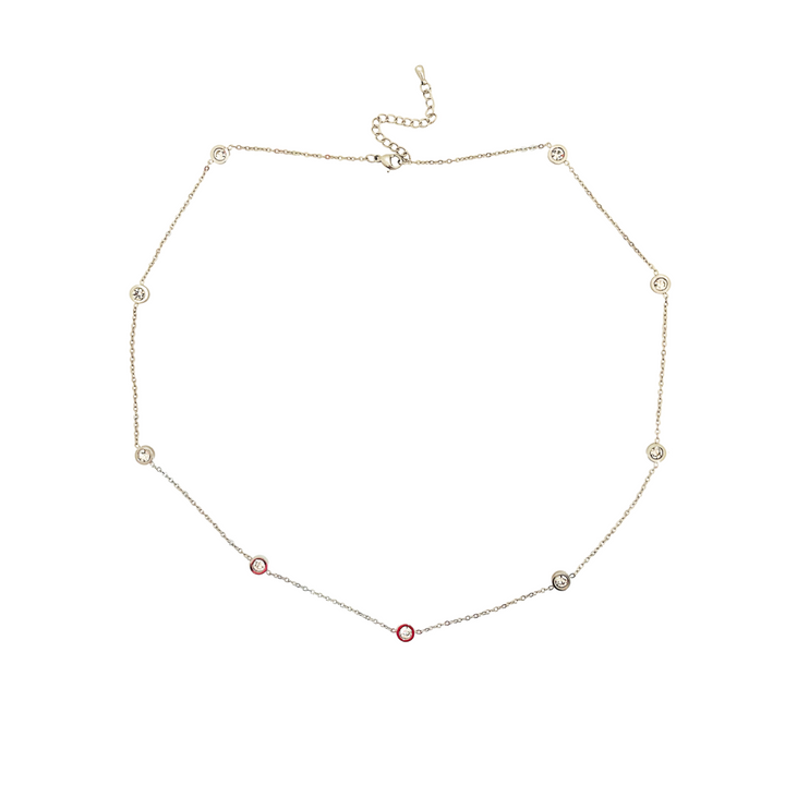 Crystal Chain Stainless Steel Necklace