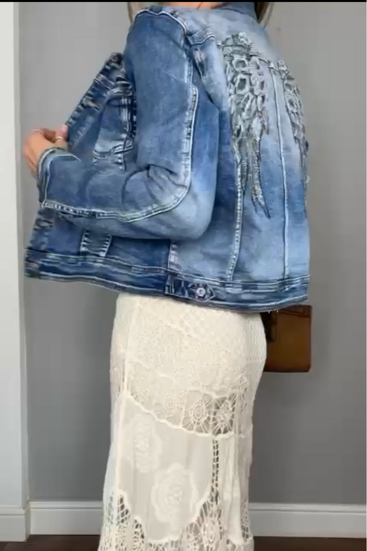 Denim Angel Wing Jacket