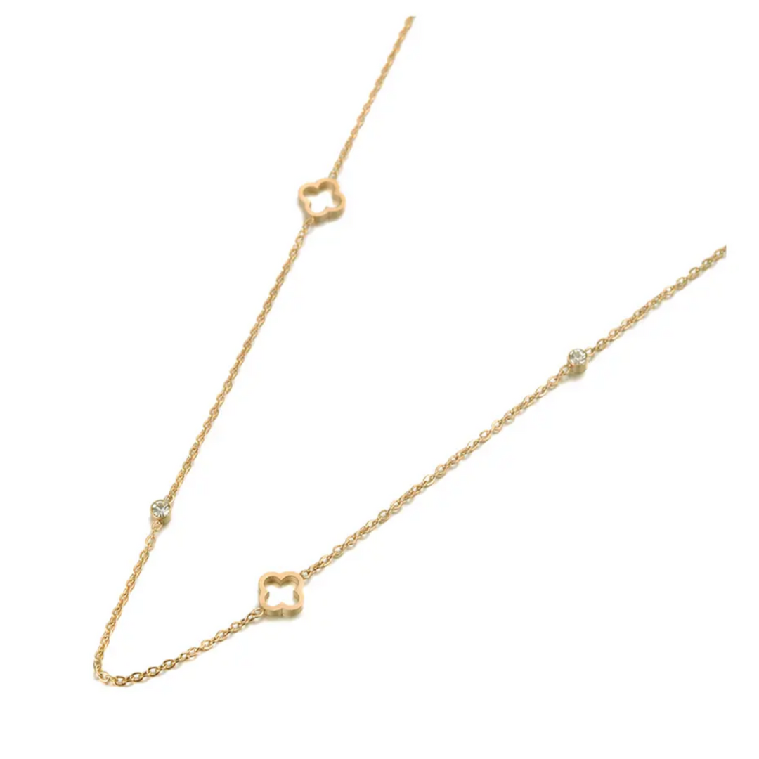 Clover Necklace | Gold