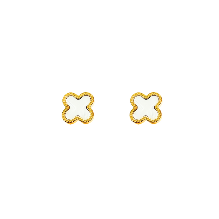 Clover Stud Stainless Steel Earrings