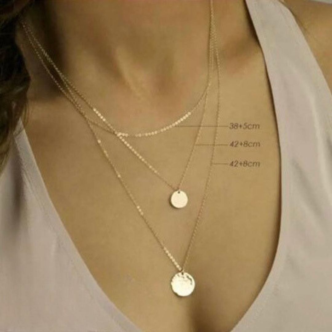 Real gold 2025 layered necklace uk