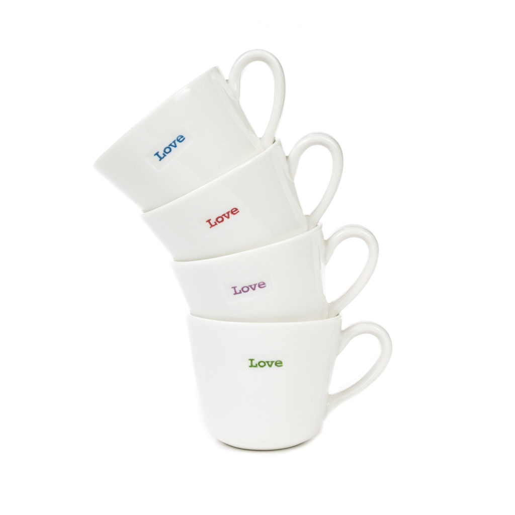 Keith Brymer Jones Set of 4 LOVE Espresso Cups