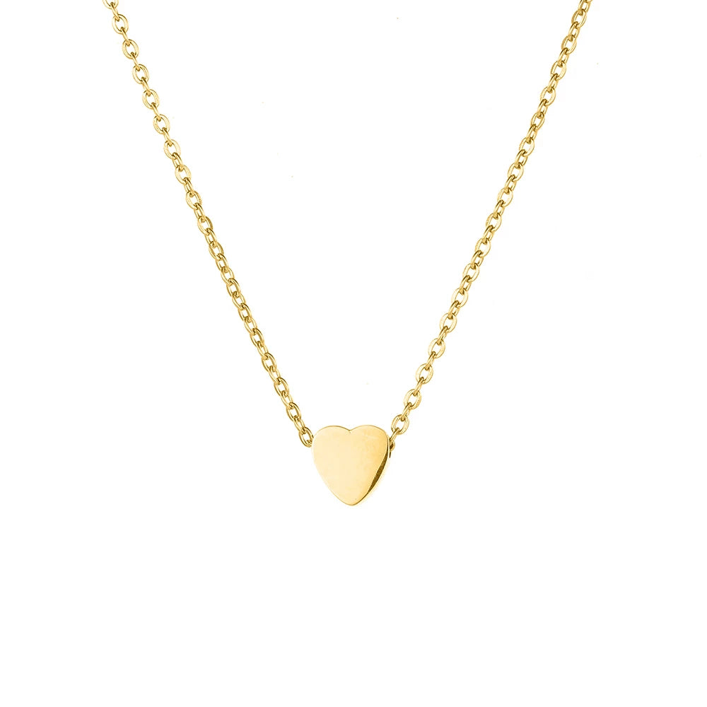 Small gold heart deals necklace