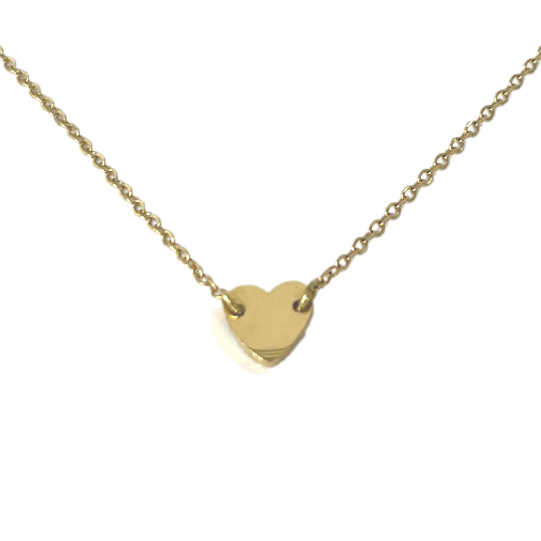 Mini Heart Stainless Steel Choker | Gold