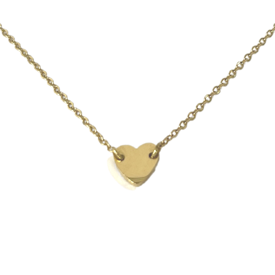 Mini Heart Choker | Gold