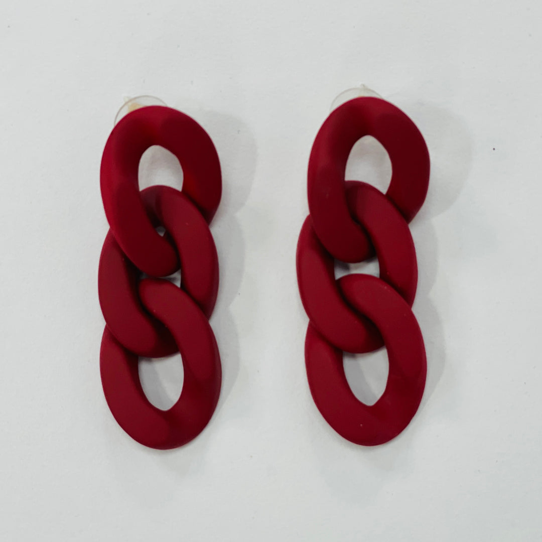 Chunky Links Earrings | Colours To Choose!