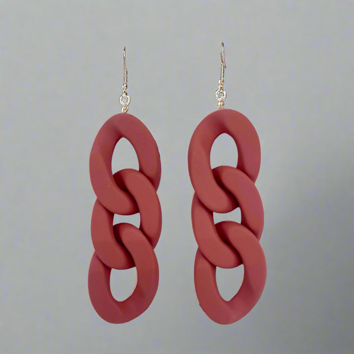 Chunky Links Earrings | Colours To Choose!