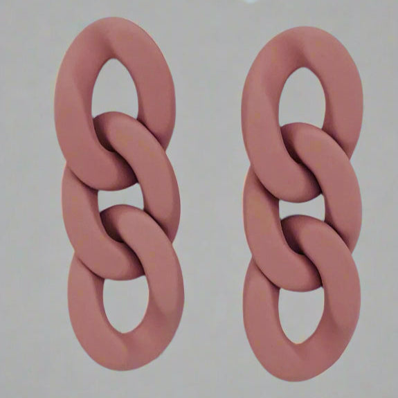 Chunky Links Earrings | Colours To Choose!