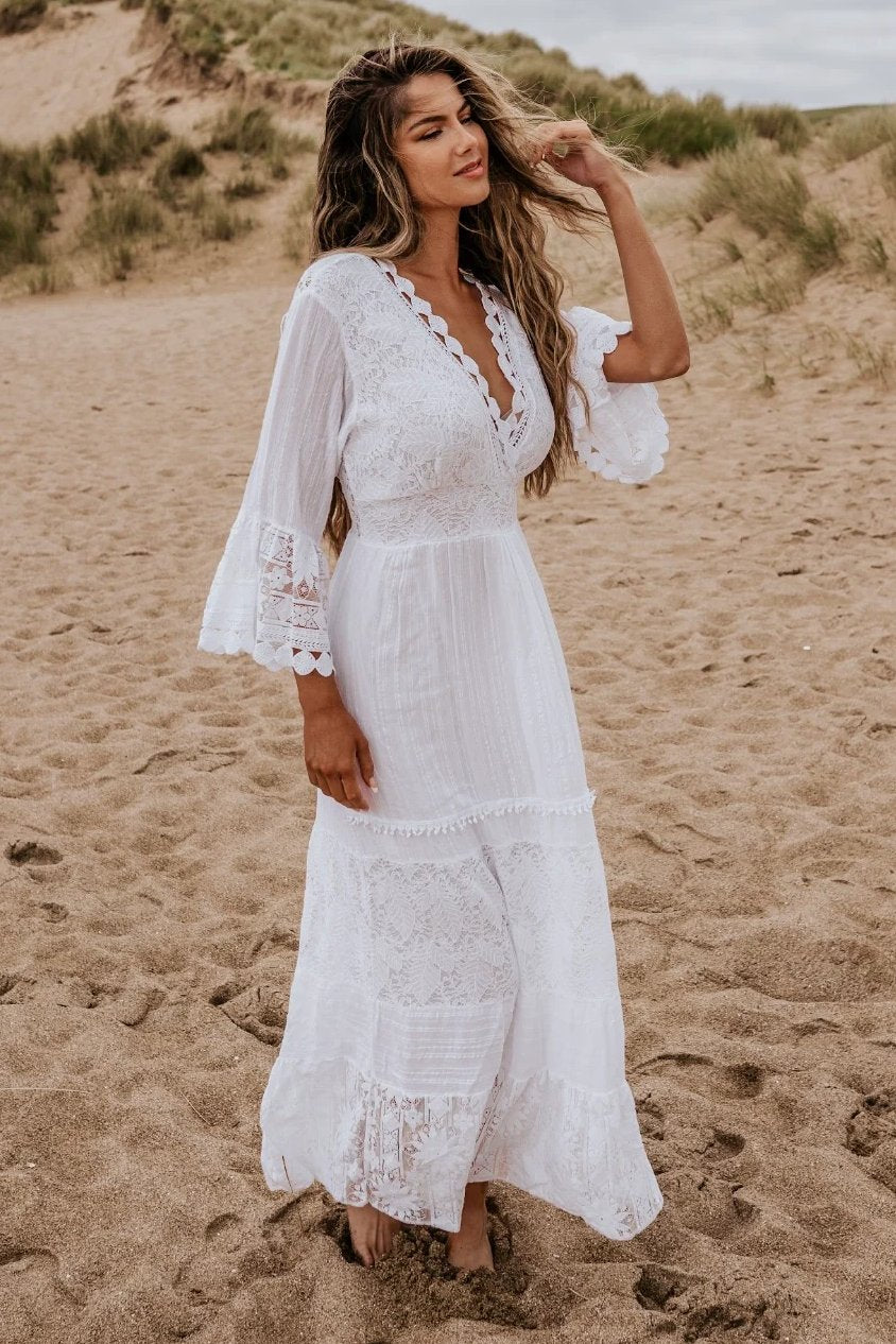 Ibiza Dress | White Lace & Crochet Maxi | South of the River south of the river Ibiza Dress | White Lace & Crochet Maxi | South of the River south of the river