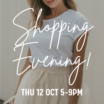 Shopping Evening (Sevenoaks) 12 Oct 5-9PM