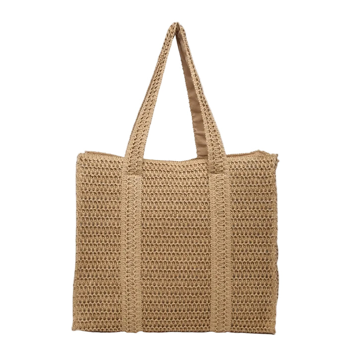 Woven Straw Shopper Bag