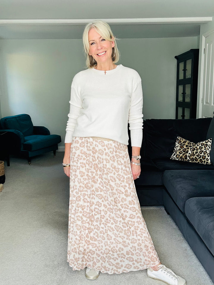 Pleated Summer Leo Maxi Skirt