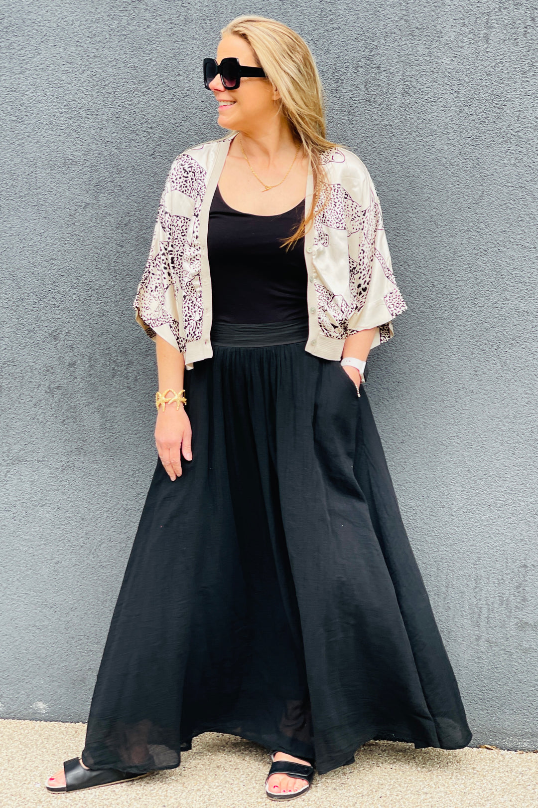 Mila Cotton Maxi Skirt