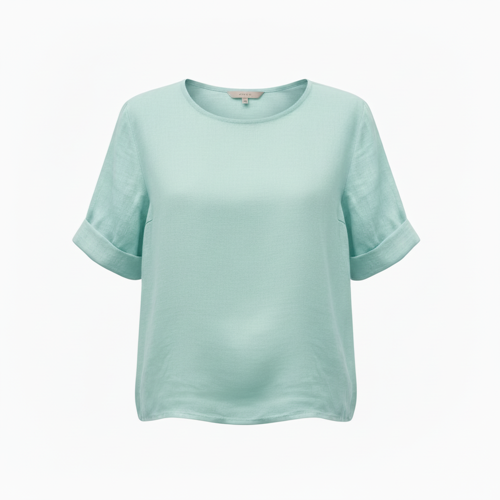 Francesca Button Back Linen Top Blouse