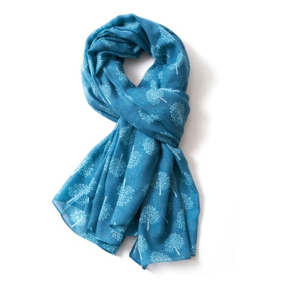 Mulberry Tree of Life Scarf | Teal