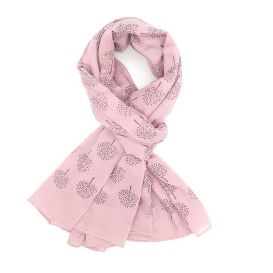 Mulberry Tree of Life Scarf | Dusky Pink