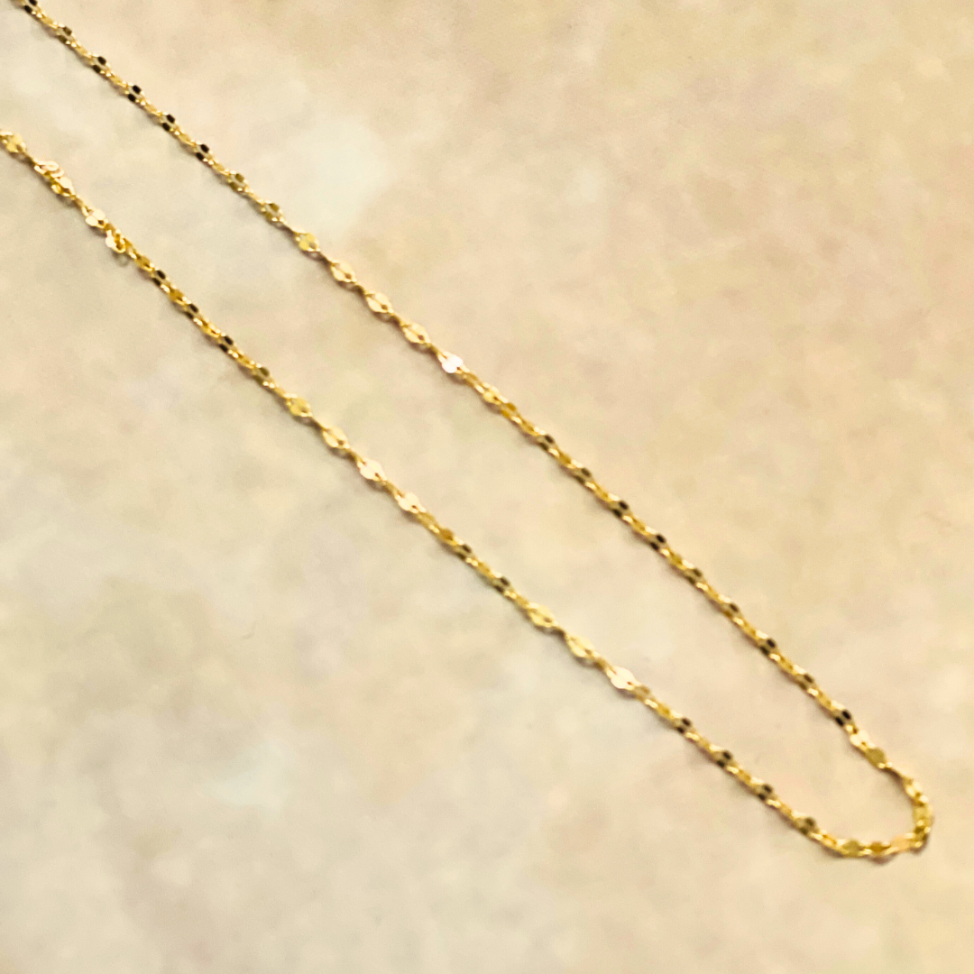 Gold Shimmer Stainless Steel Chain