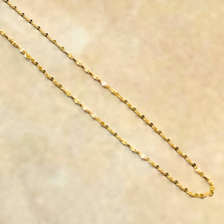 Gold Shimmer Stainless Steel Chain