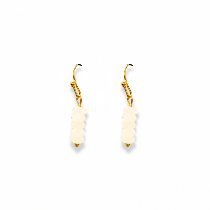 Aventurine Drop Earrings (Pink or Turquoise)