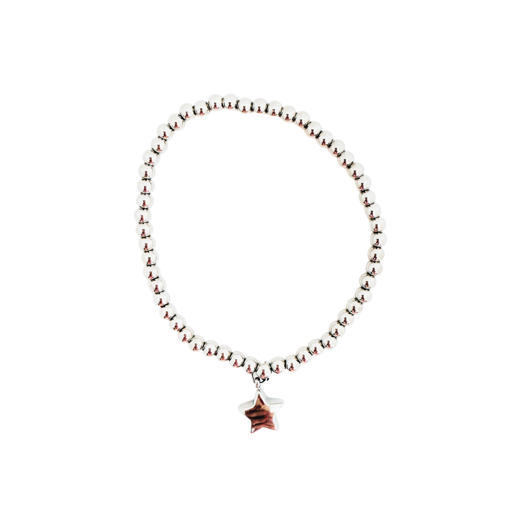 Boho Bead Charm Bracelet