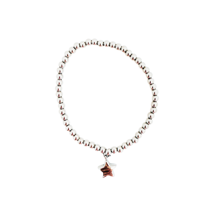 Boho Bead Charm Bracelet