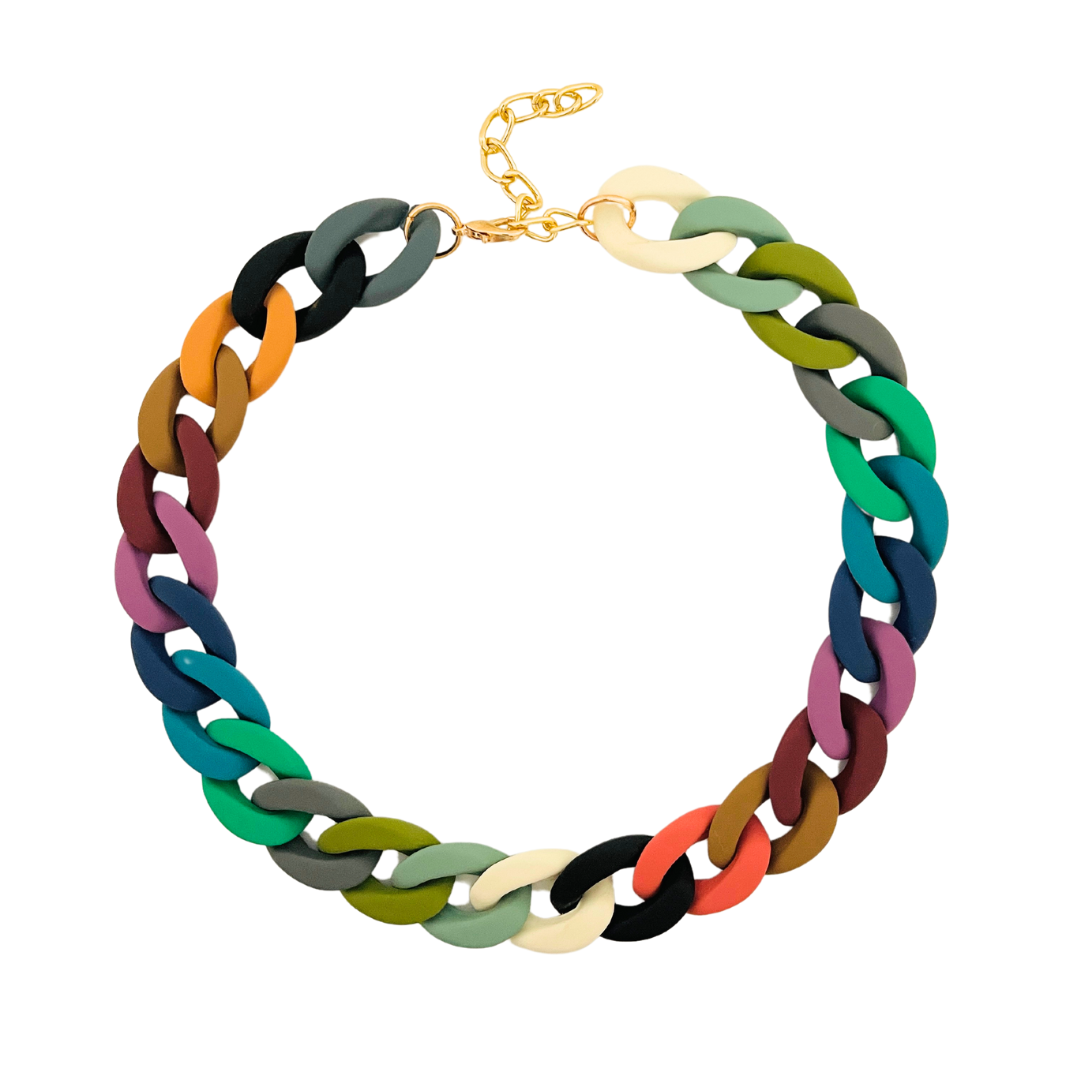 Chunky Links Necklace - colours to choose! back in stock!