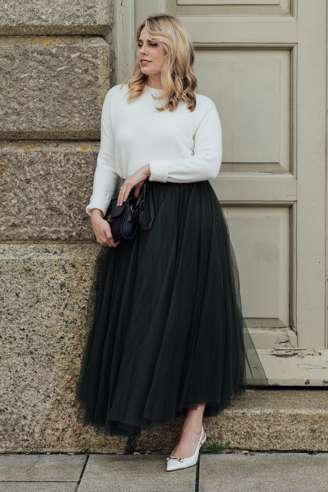 Grace Tulle Skirt Awesome Khaki south of the river