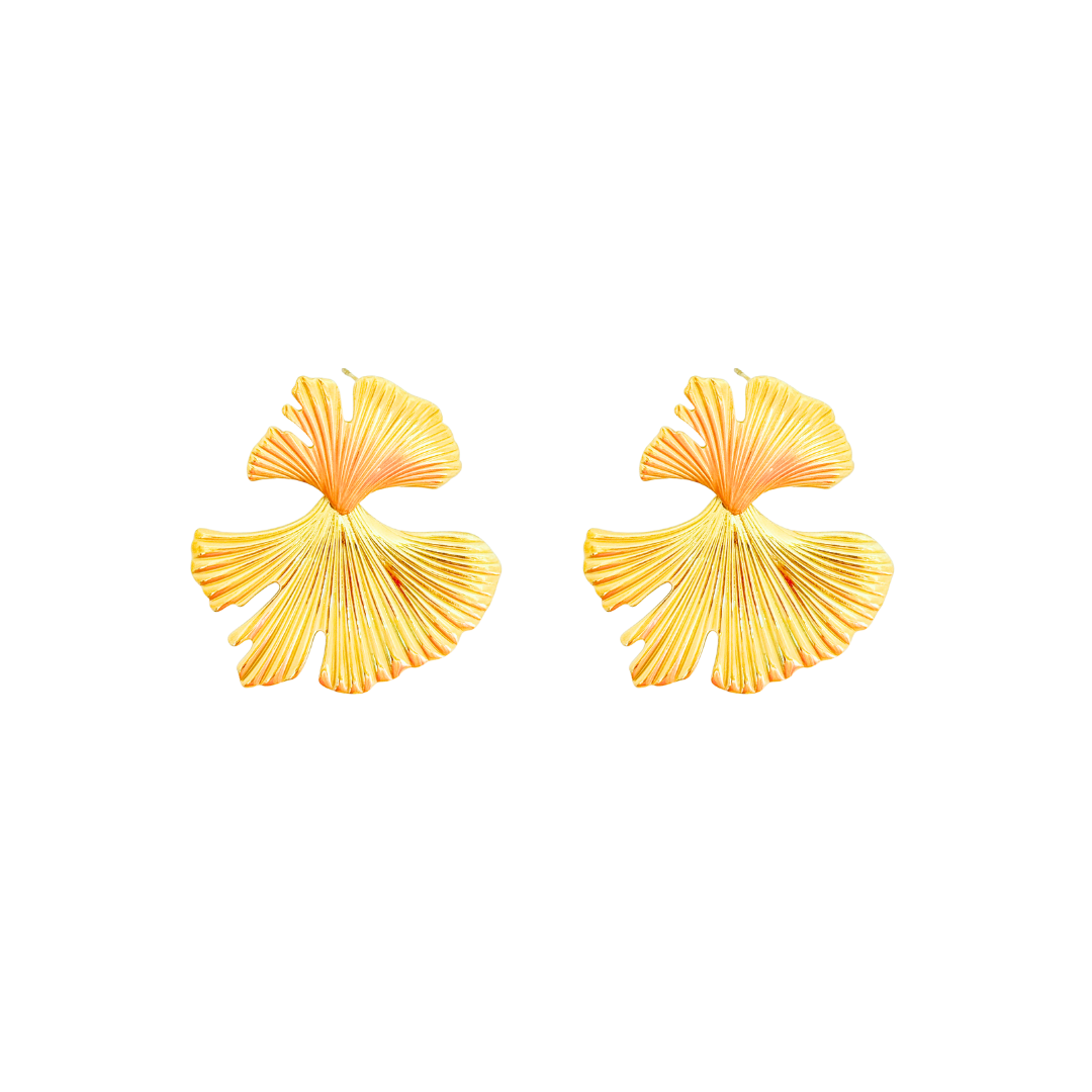 Ginko Leaf Earrings