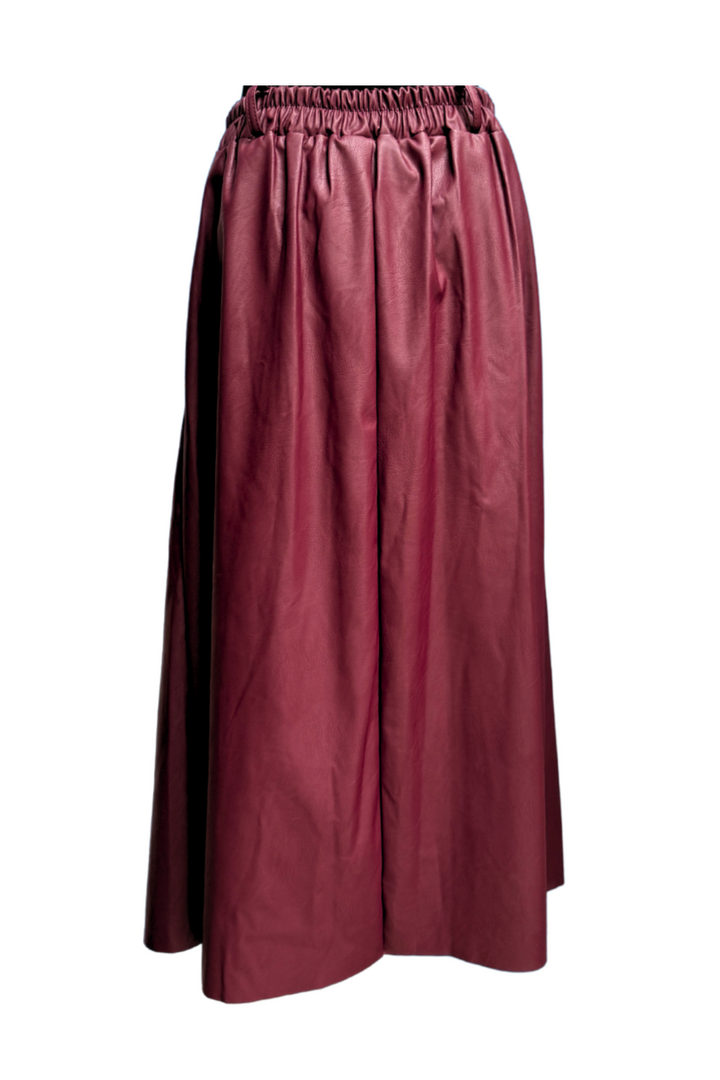 *** PRE ORDER *** Roxie Vegan Leather Pleather Skirt - Chocolate, Black and Burgundy colours