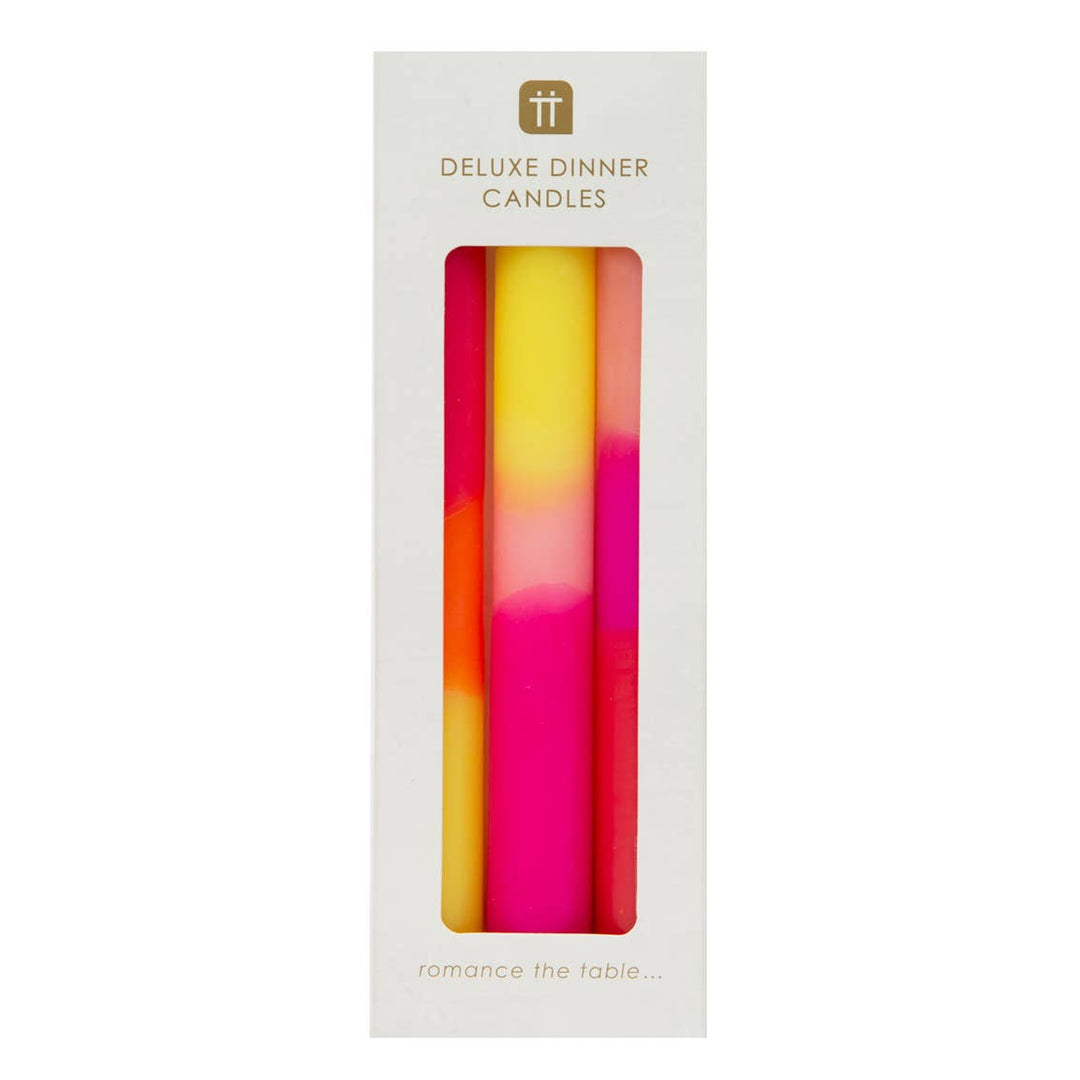 3 Tone Pink Dinner Candles | 3 Pack  | All Year Round |