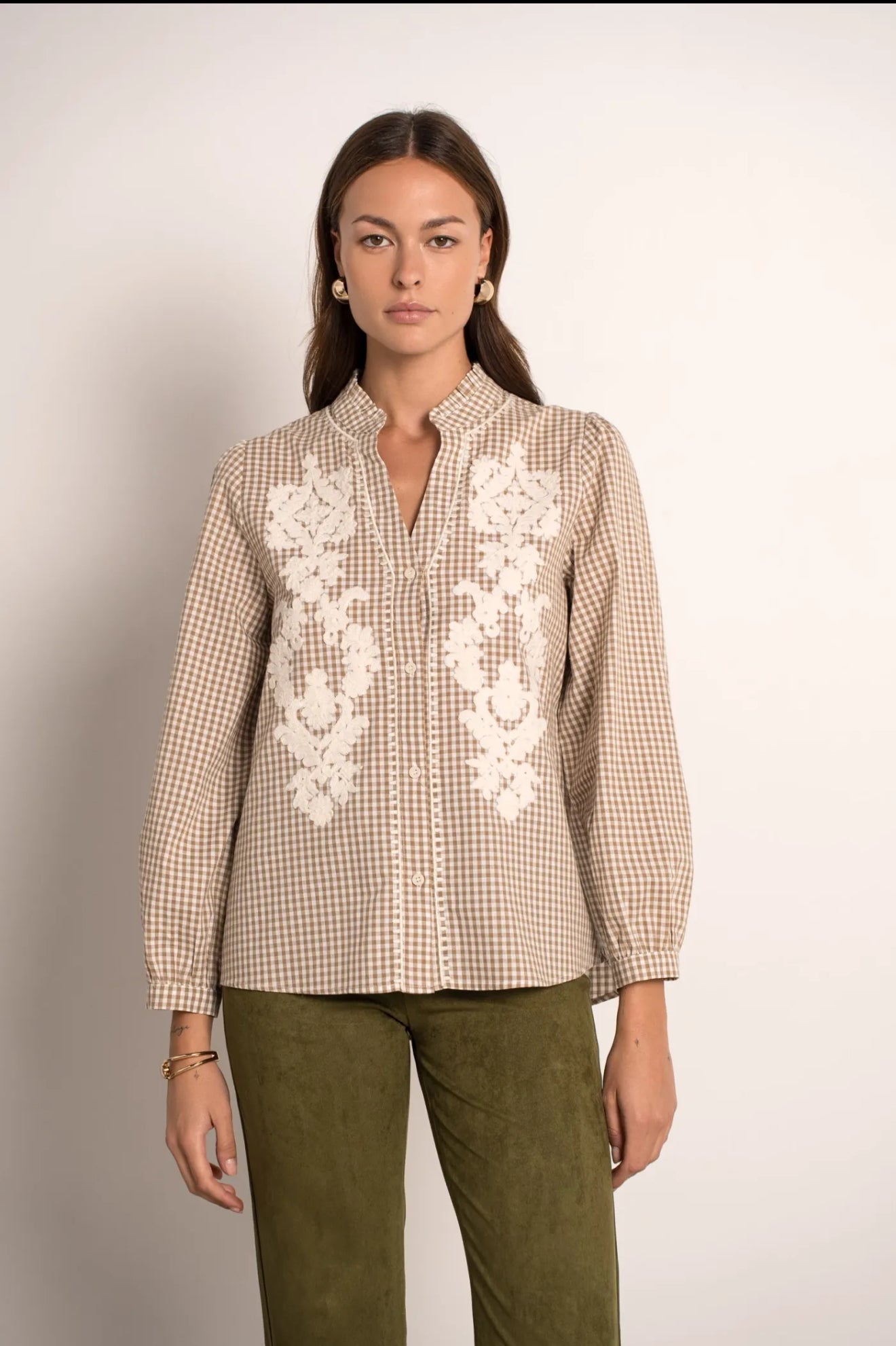 Courtney Checked Blouse