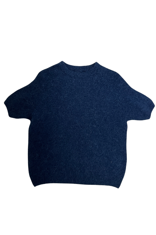 Charlie Alpaca Blend Crew Knit Jumper | Navy