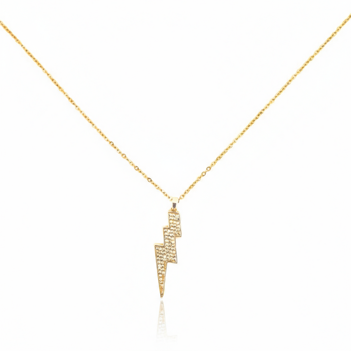 Cubic Zirconia Bolt Necklace