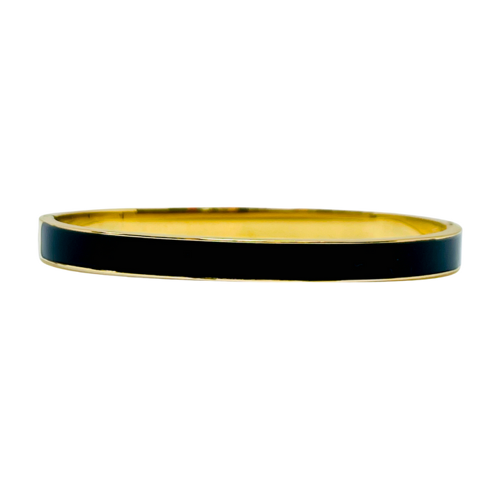 Cooper Enamel Oval Hinged Stainless Steel Bangle | Colours To Choose!