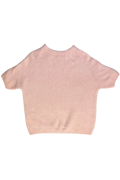 Charlie Alpaca Blend Crew Knit Jumper | Pastel Pink