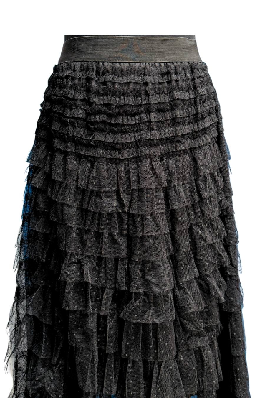 Eleanor Polka Dot Ruffle Tulle Maxi Skirt