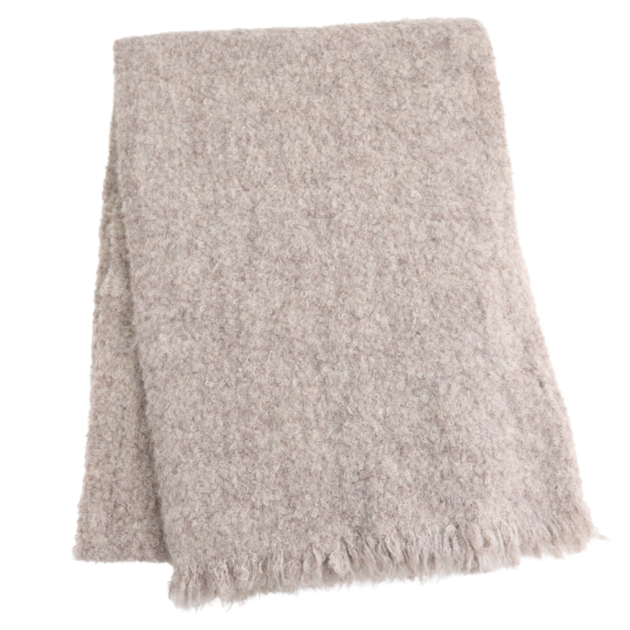 Taupe Boho Blanket Scarf