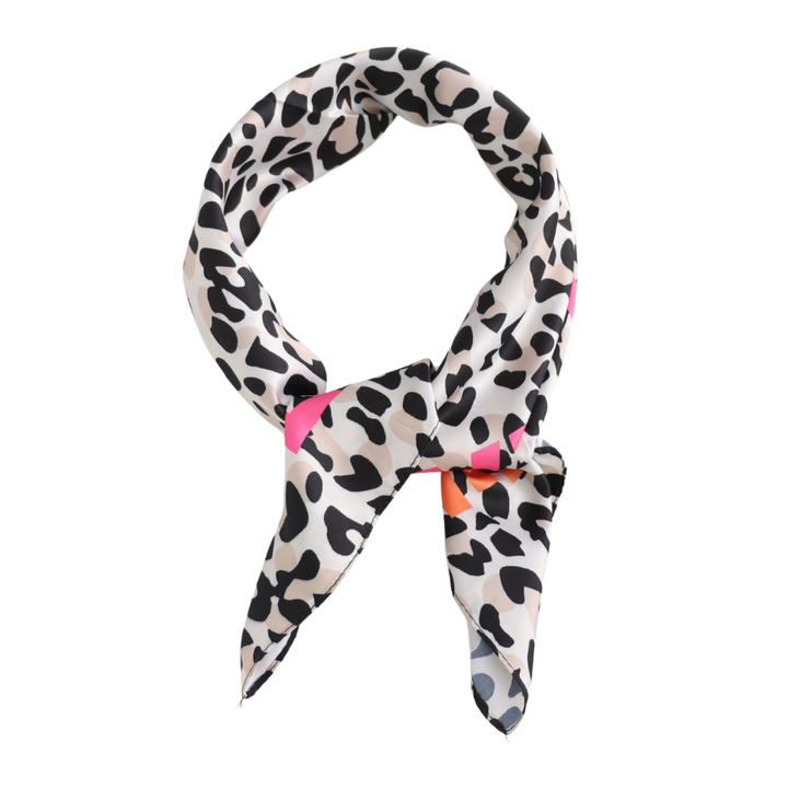 LOVE Square Leopard Scarf