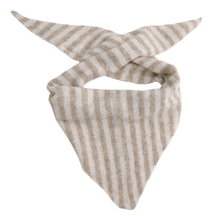 Stripe Neckchief Scarf (mushroom)